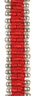 Red w/Silver Bead Bracelet, Colombia