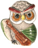 Lg. Owl Bead, Peru