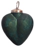 Glass Heart with Matte Green Finish, India